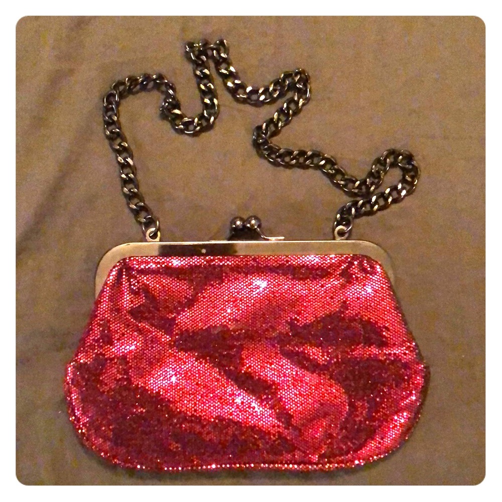 Express Ruby Red clutch purse